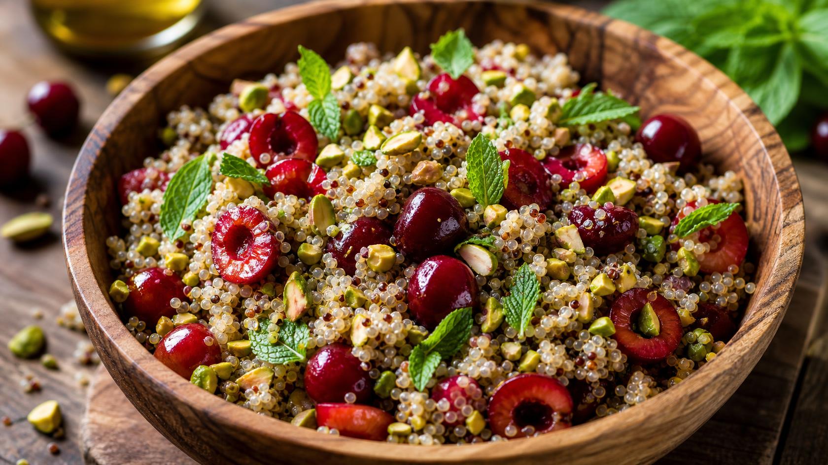 Pint of Pistachio-Mint Quinoa Salad