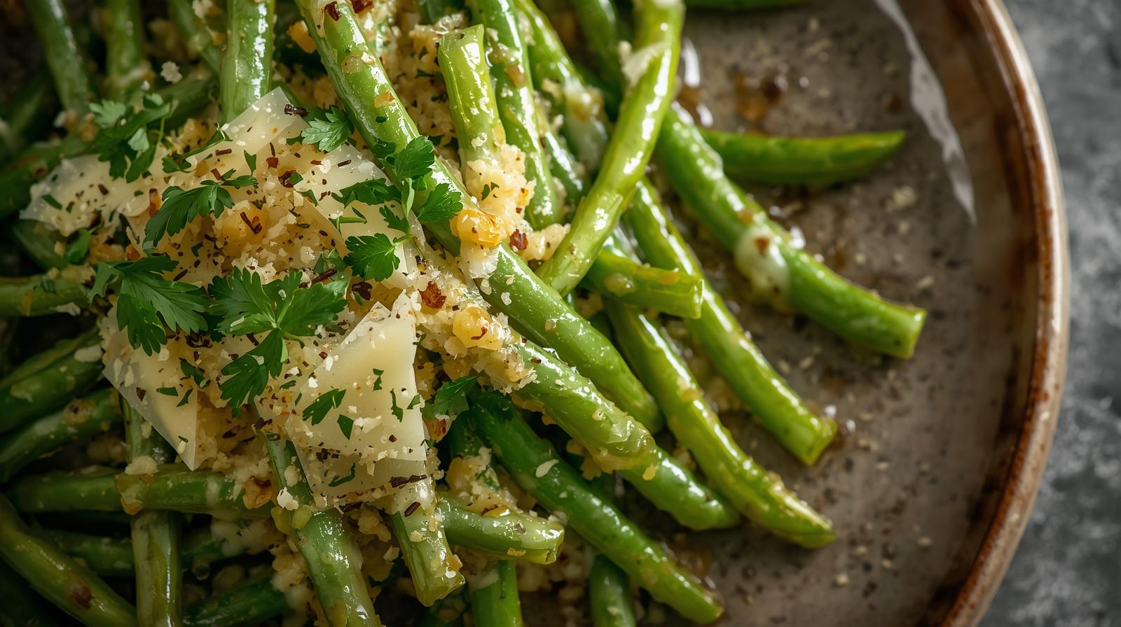 Side Green Beans, Rosemary-Mustard Vinaigrette