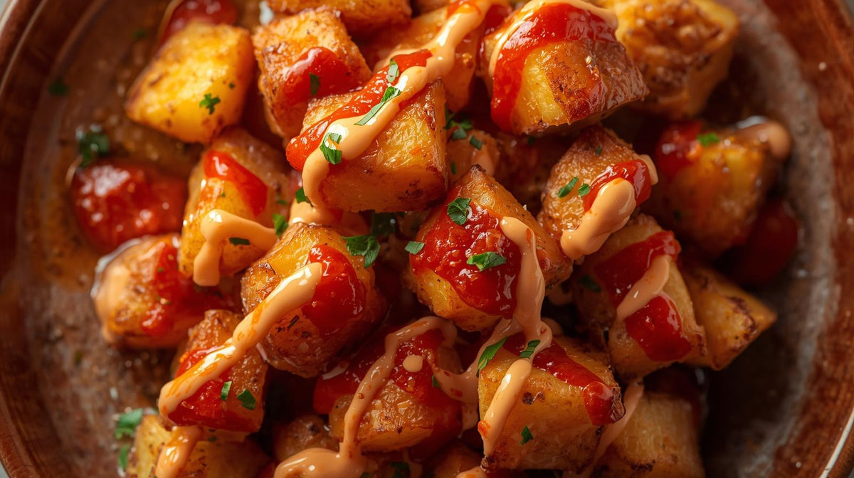 Side Roasted Sweet Potatoes, Mojo Sauce