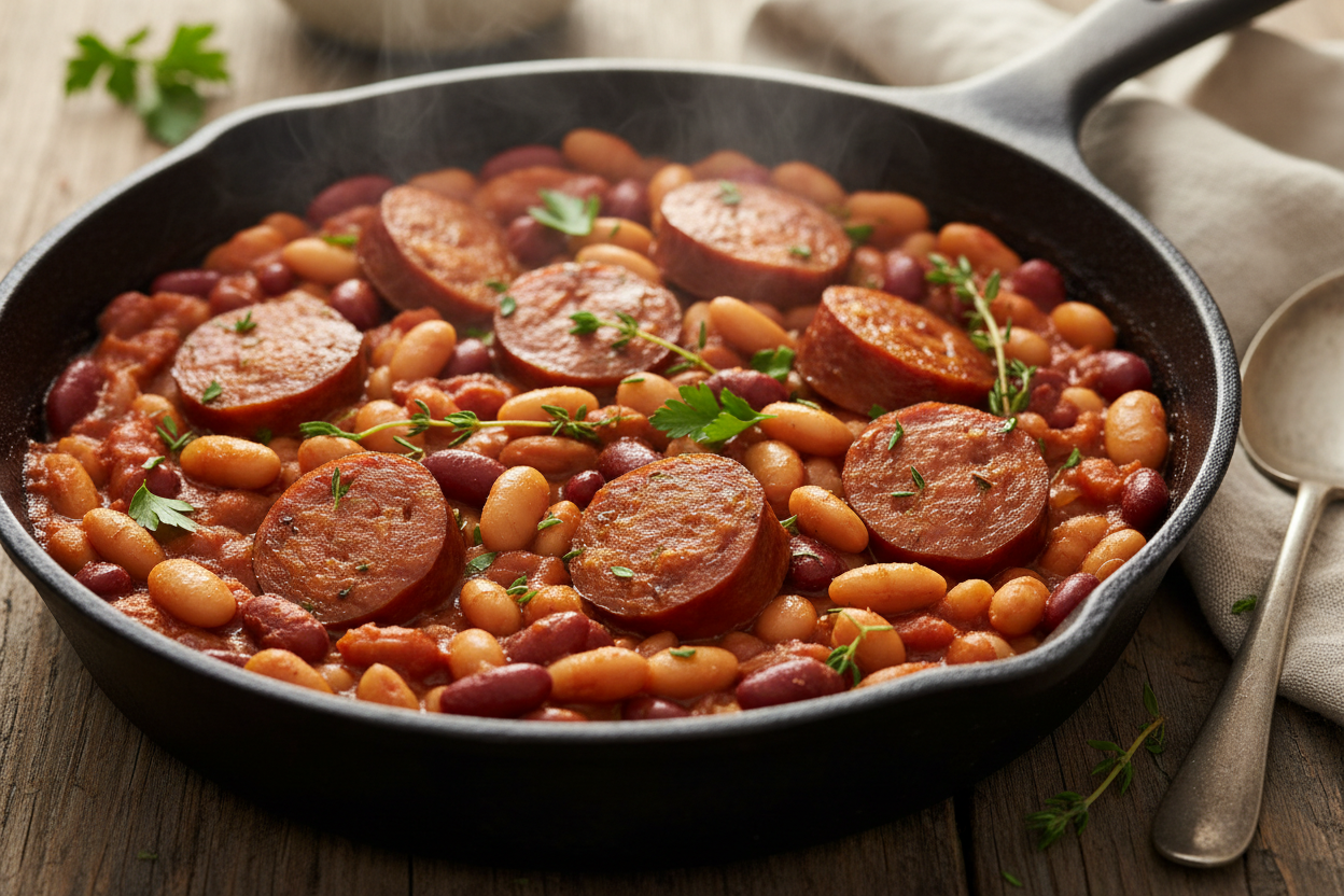 Baked Beans & Kielbasa