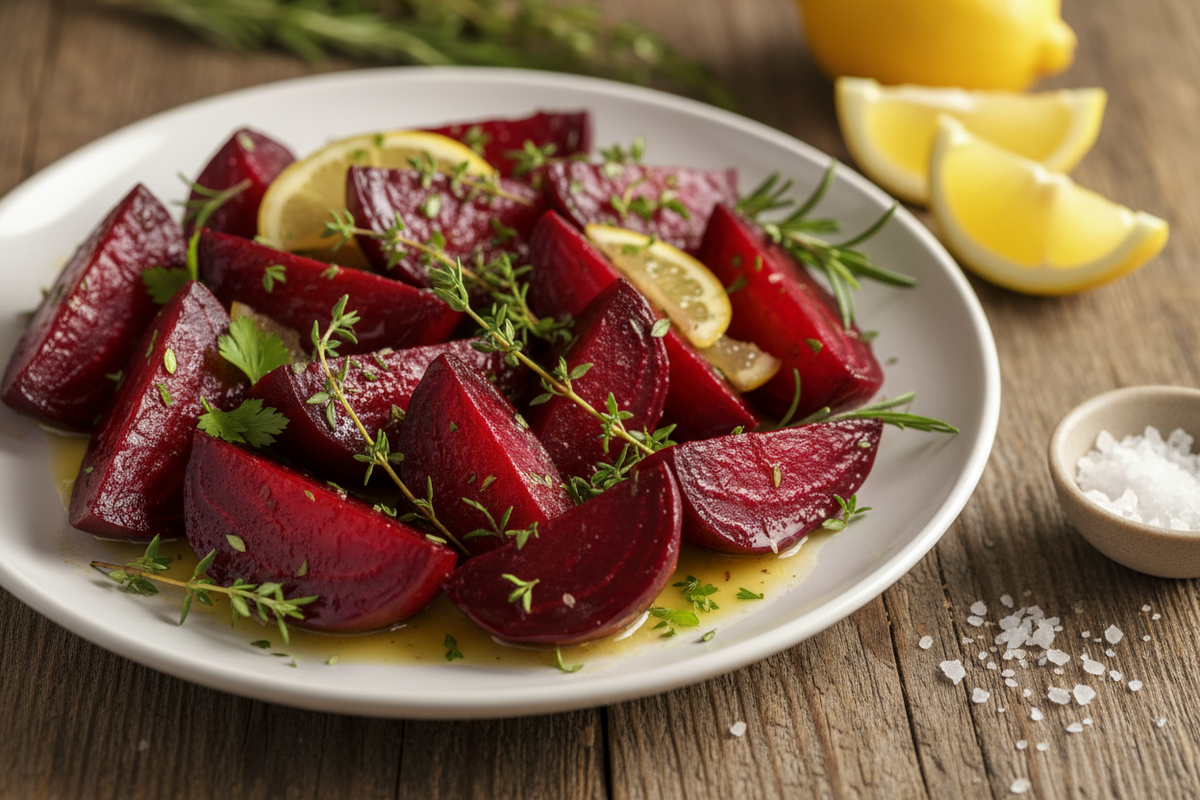 Side Lemon and Herb Roasted Beets