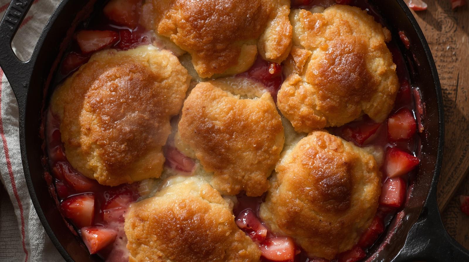 Peach-Rhubarb Cobbler