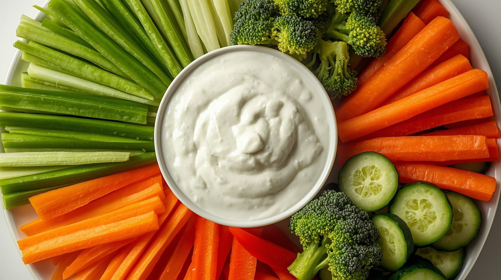 Sun Dried Tomato Dip with Crudites and Crackers