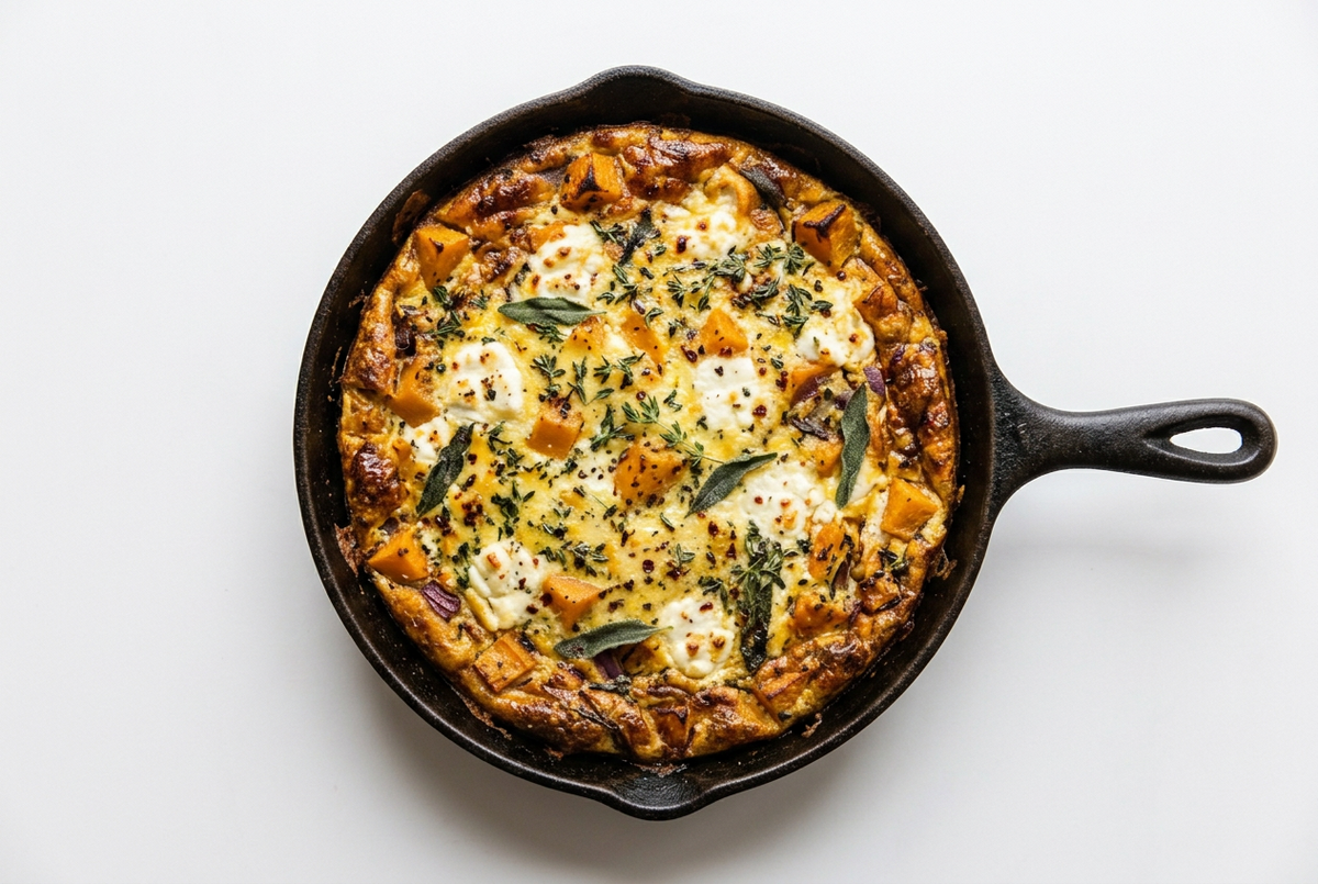 Winter Squash & Goat Cheese Frittata